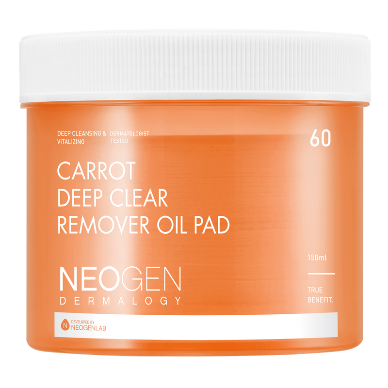 NEOGEN Dermalogy Carrot Deep Clear Oil Pad 150ml (60 Pads)-Korean Cosmetics at REDBLEC