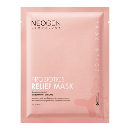 NEOGEN Dermalogy Probiotics Relief Mask (25ml X 5 Sheets)-Korean Cosmetics at REDBLEC