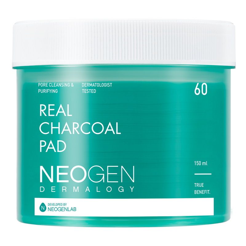 NEOGEN Dermalogy Real Charcoal Pad 60 Pads-Korean Cosmetics at REDBLEC