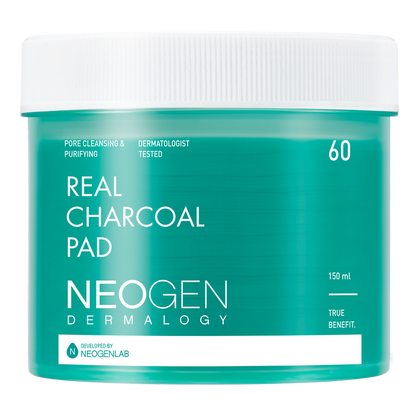 NEOGEN Dermalogy Real Charcoal Pad 60 Pads-Korean Cosmetics at REDBLEC