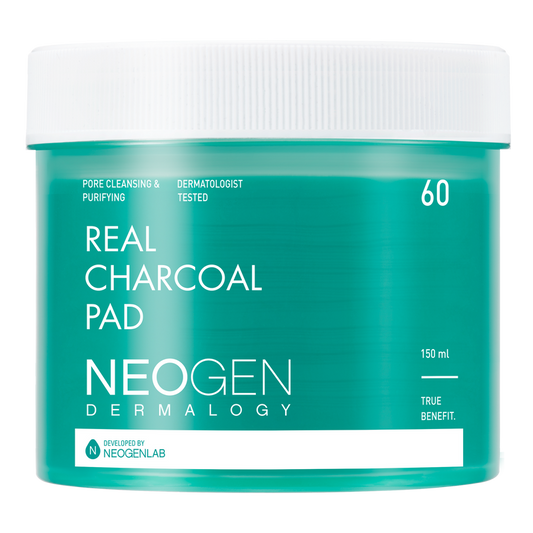 NEOGEN Dermalogy Real Charcoal Pad 60 Pads-Korean Cosmetics at REDBLEC