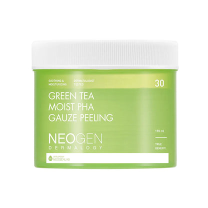 NEOGEN Green Tea moist PHA Gauze peeling 30 Pads-Korean Cosmetics at REDBLEC