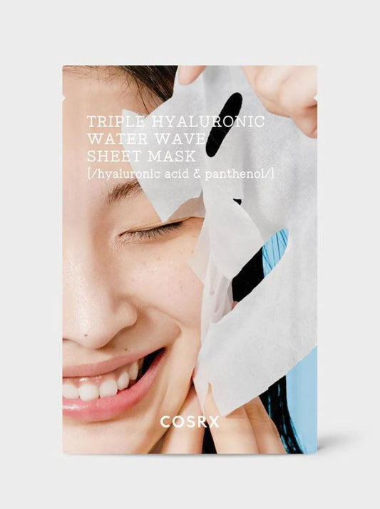 cosrx hydrium triple hyaluronic water wave sheet mask